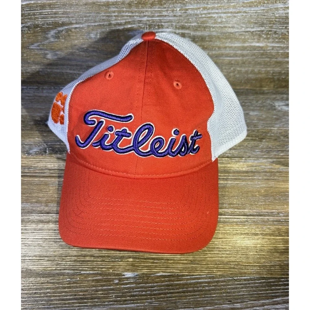 Titleist Clemson Tigers '47 Brand Golf NCAA Trucker SnapBack Hat Cap NWOT